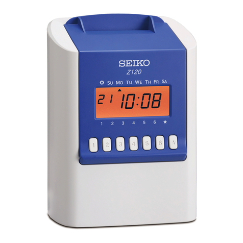 Seiko Z120 User manual