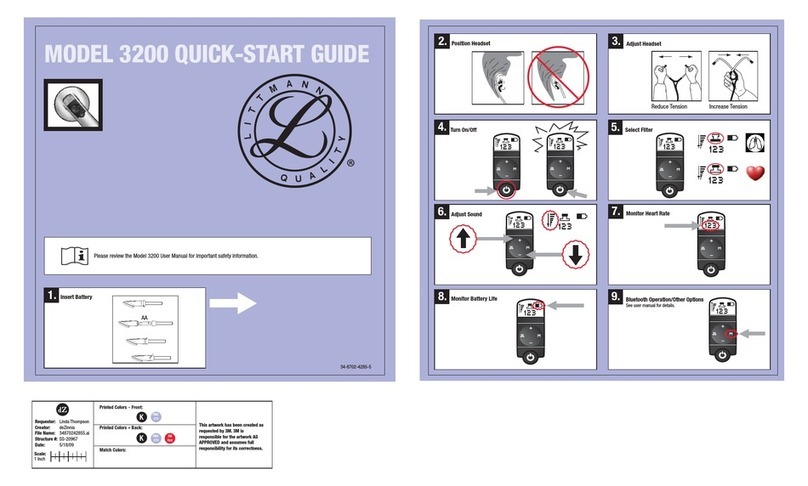 3M Littmann 3200 User manual