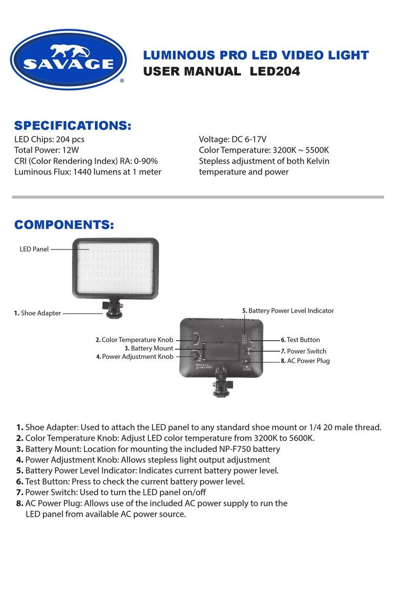 Savage LED204 user manual