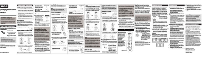 RCA CRCR323 User manual