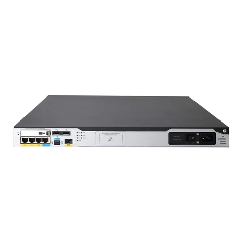 HP FlexNetwork MSR2003 User manual HP FlexNetwork MSR2003 User manual