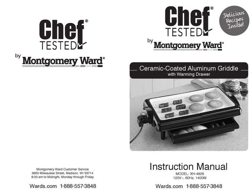 Chef Tested XH-4826 instruction manual