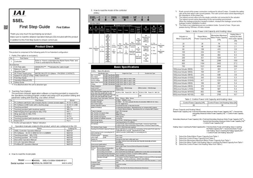 IAI ssel First step guide