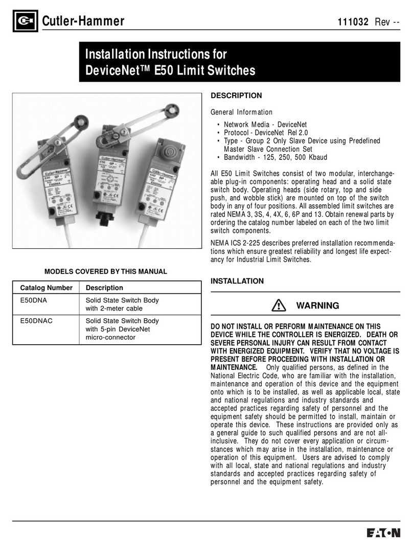 Eaton DeviceNet E50DNA User manual