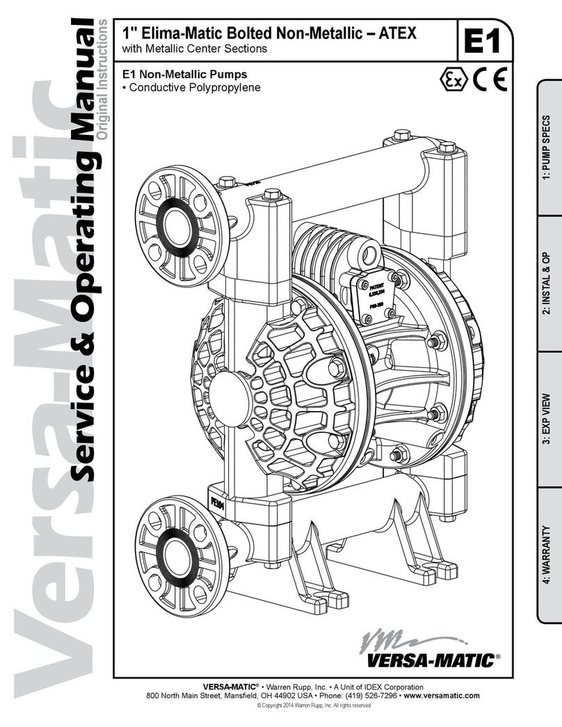 versa E1 Series Parts list manual
