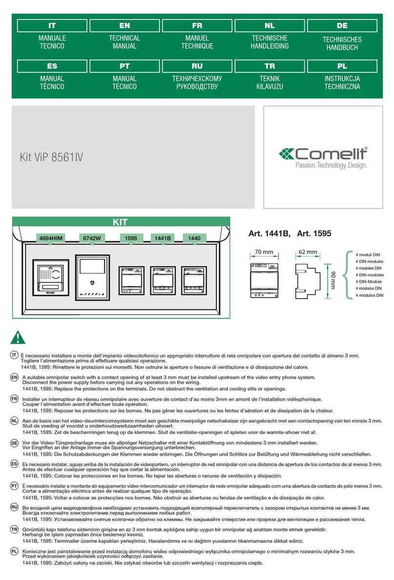 Comelit 1441B User manual