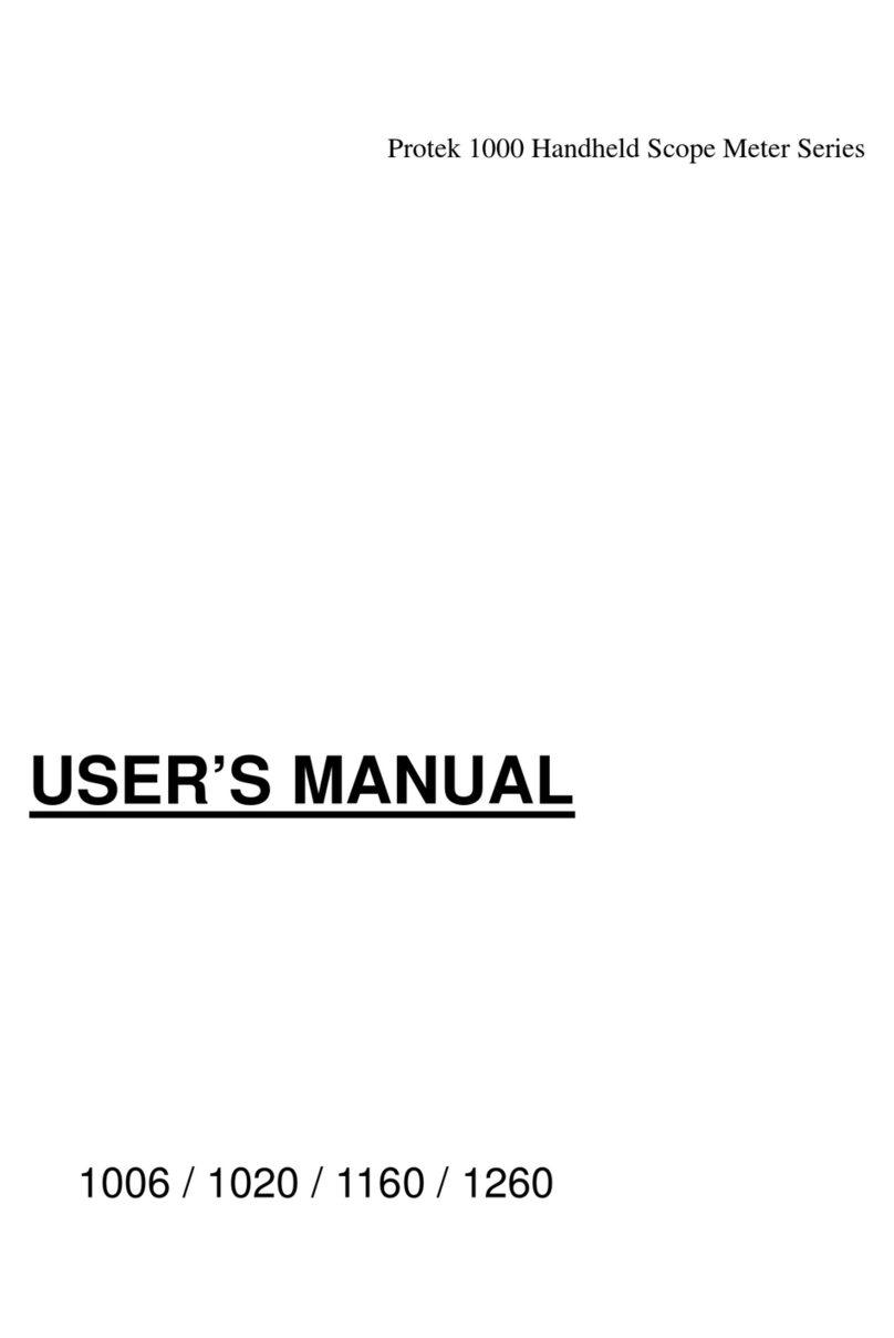 PRO-TEK 1006 User manual PRO-TEK 1006 User manual