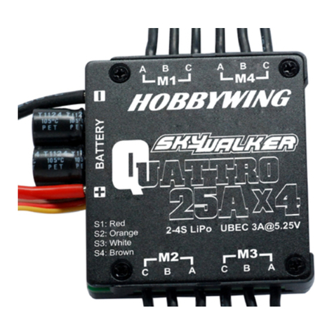 Hobby-Wing Skywalker Quattro 20A*4-UBEC Series User manual