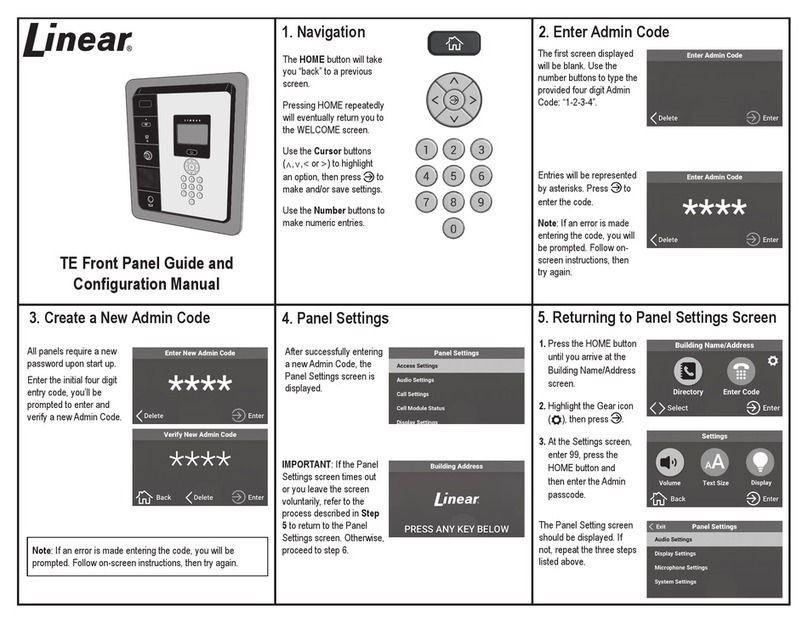 Linear TE Instruction sheet