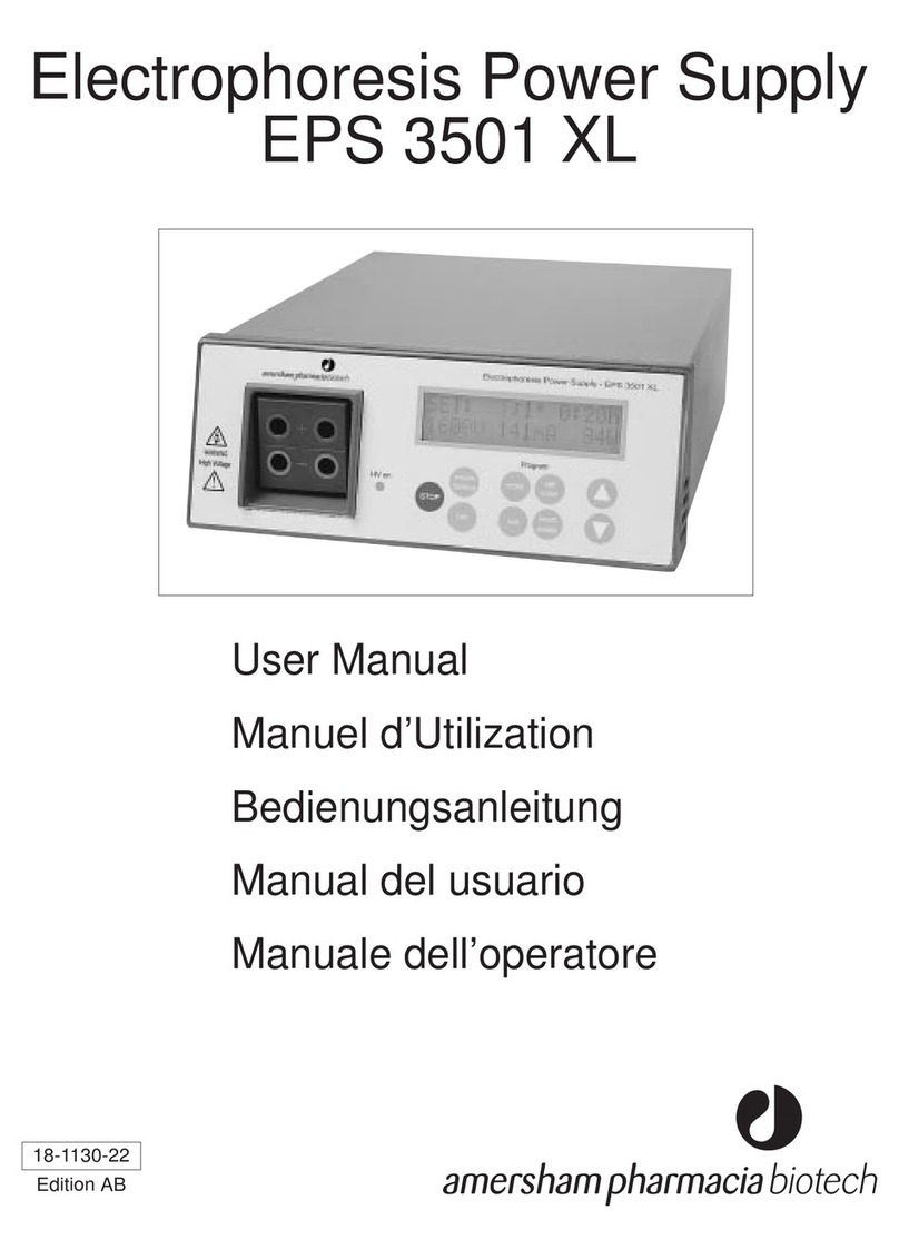Amersham Pharmacia Biotech EPS 3501 XL user manual