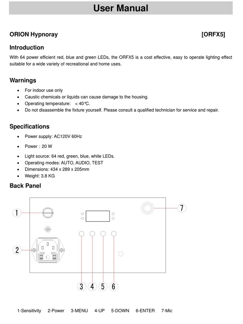 Orion Hypnoray ORFX5 user manual Orion Hypnoray ORFX5 user manual