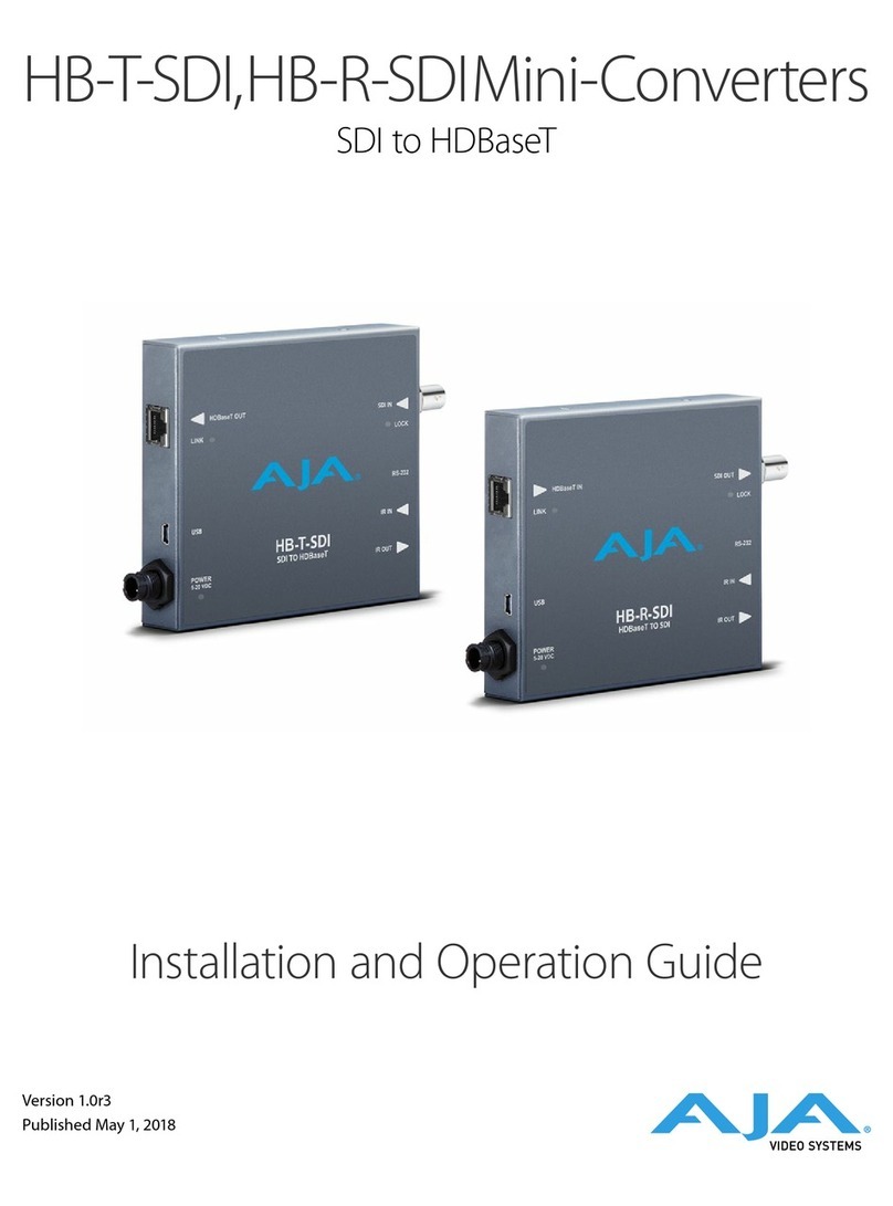 AJA HB-T-SDI Operating instructions