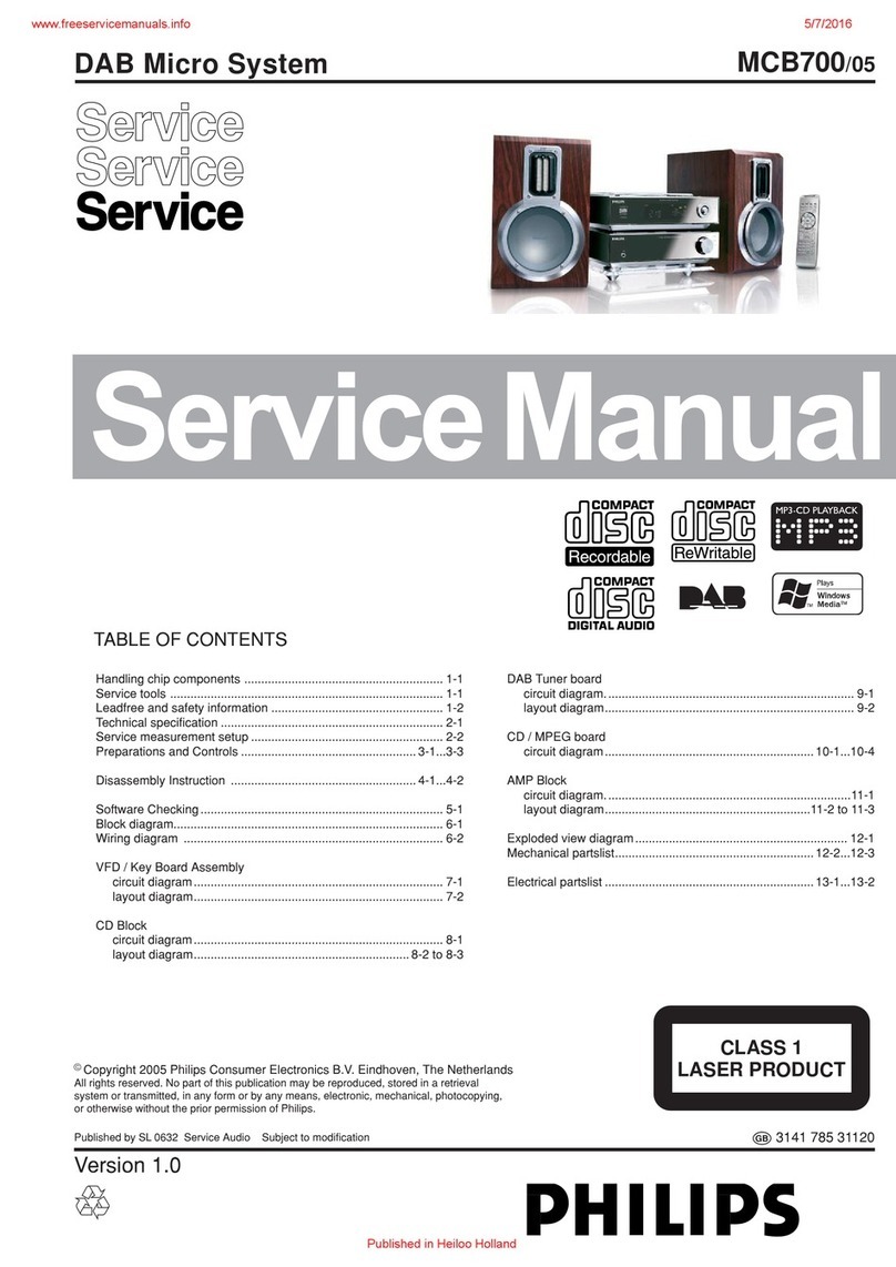Philips MCB700/05 User manual Philips MCB700/05 User manual