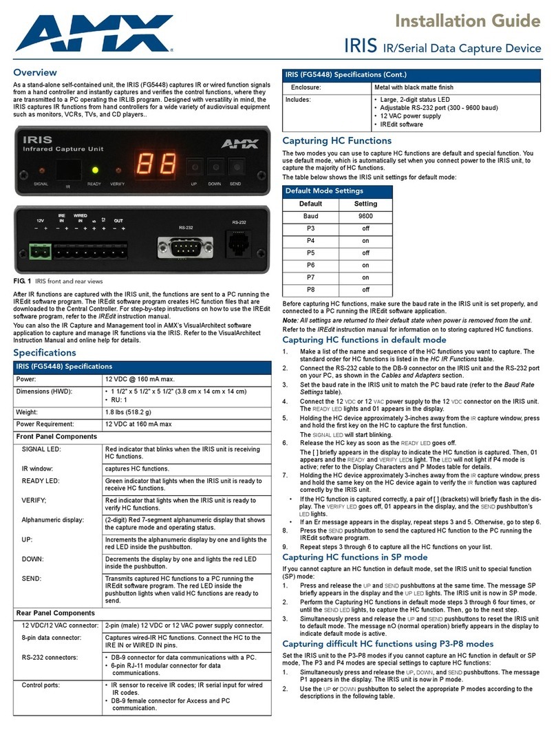 AMX IRIS installation guide