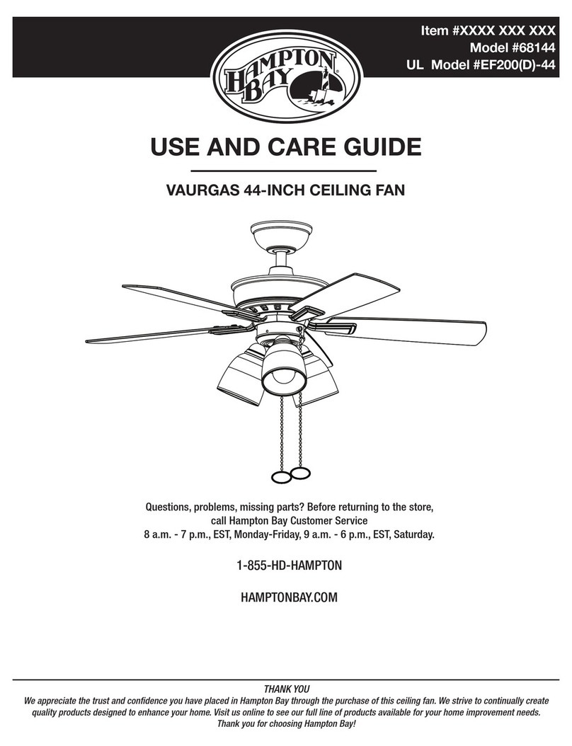 HAMPTON BAY 68144 User manual