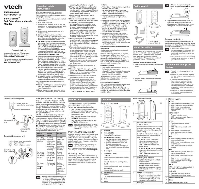 V-tech VM311 User manual