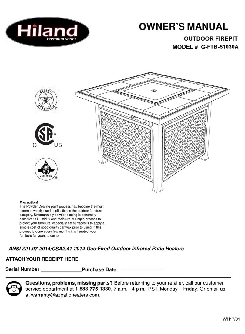 Hiland G-FTB-51030A owner's manual
