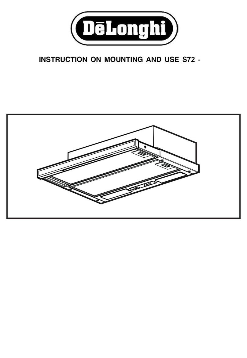 DeLonghi S72 Instruction on mounting and use