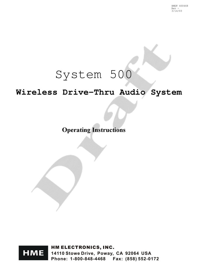 HME System 500 User manual