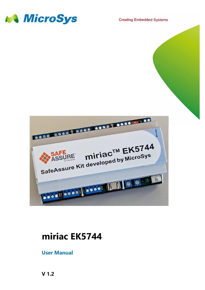 MicroSys miriac EK5744 user manual