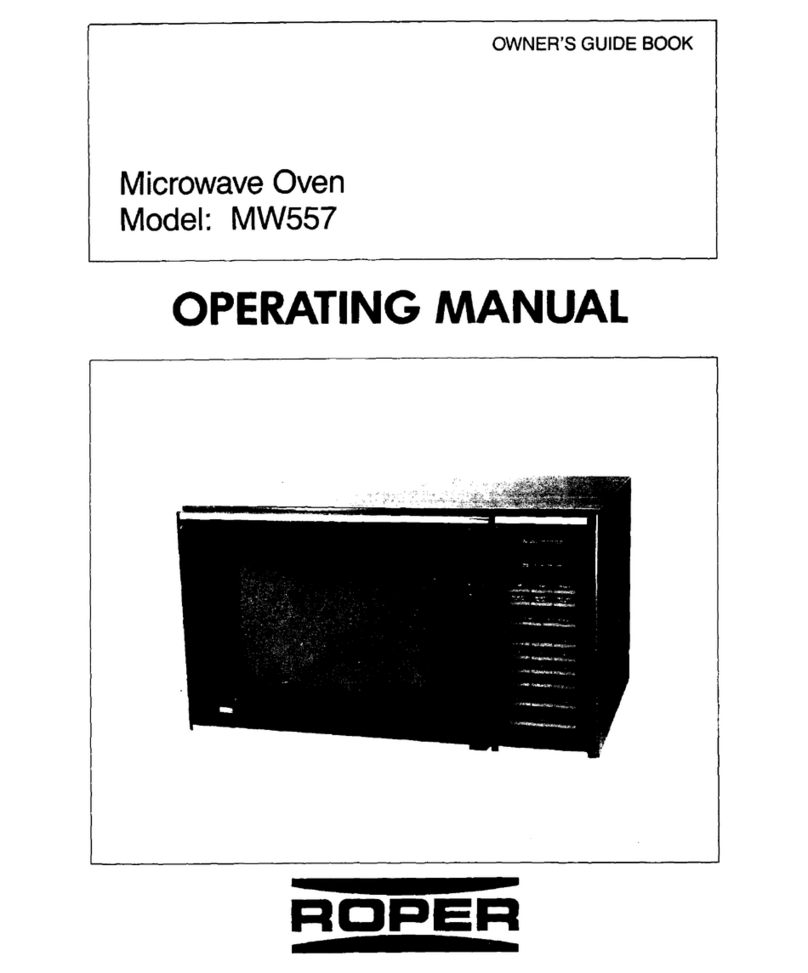 Roper MW557 User manual