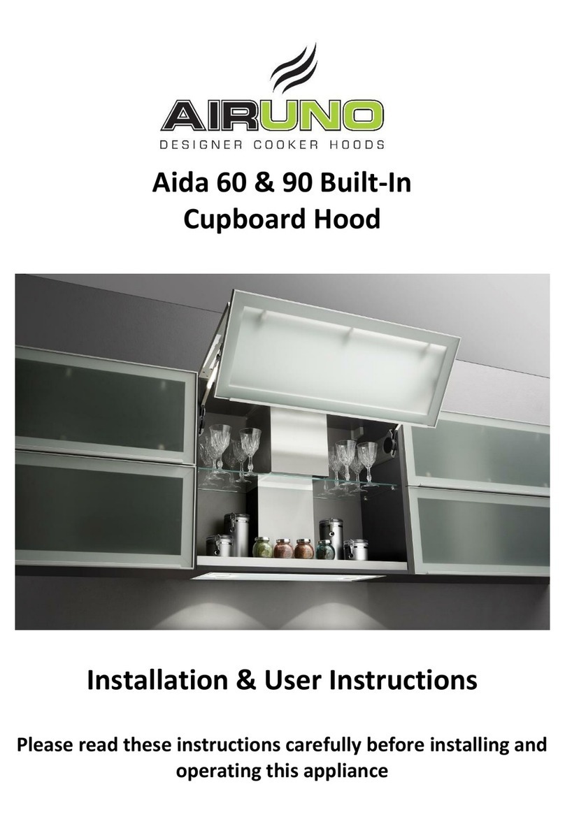 Airuno Aida 90 Installation & user's instructions