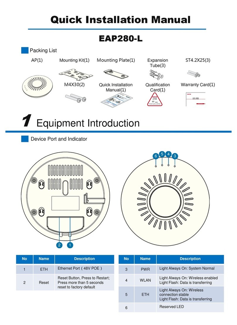 DCN EAP280-L Quick installation manual
