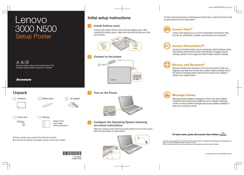 Lenovo 3000 N500 How to use