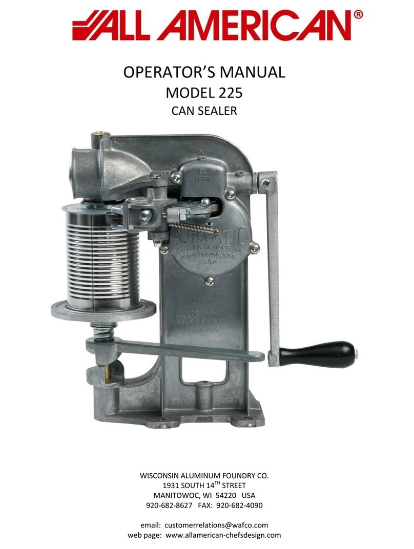 All American 225 Operator's manual