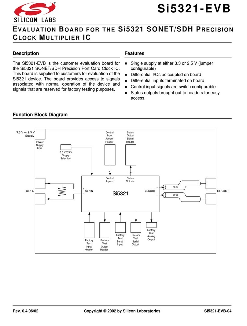 Silicon Laboratories Si5321-EVB User manual