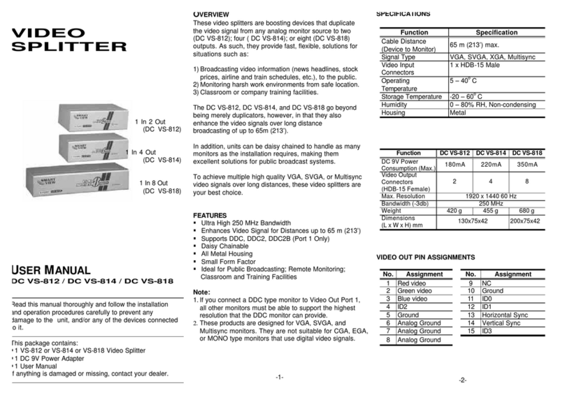 Digitus Smart View DC VS-814 user manual