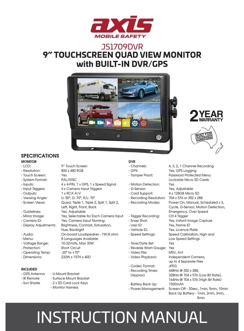 Axis JS1709DVR User manual
