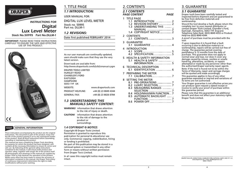 Draper DLLM-1 instructions