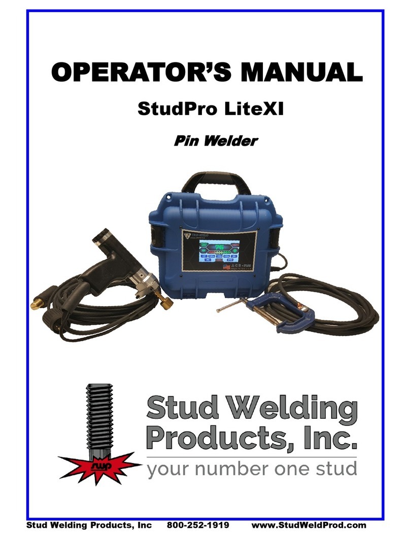 stud welding products StudPro LiteXI Operator's manual stud welding products StudPro LiteXI Operator's manual