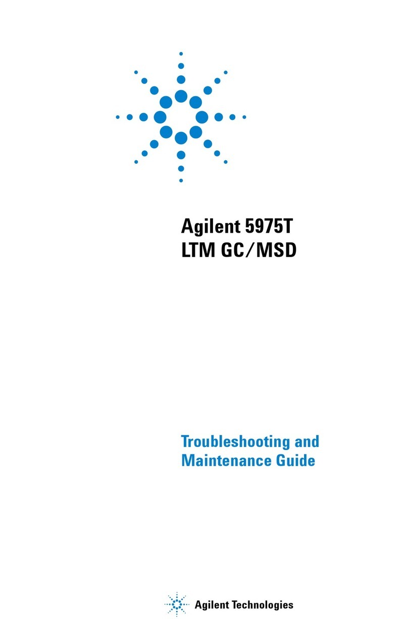 Agilent Technologies 5975T LTM GC/MSD Operating manual Agilent Technologies 5975T LTM GC/MSD Operating manual