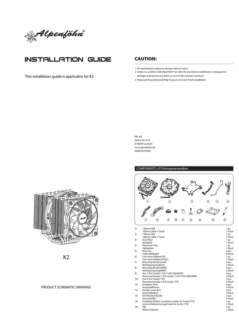 Alpenföhn K2 installation instructions