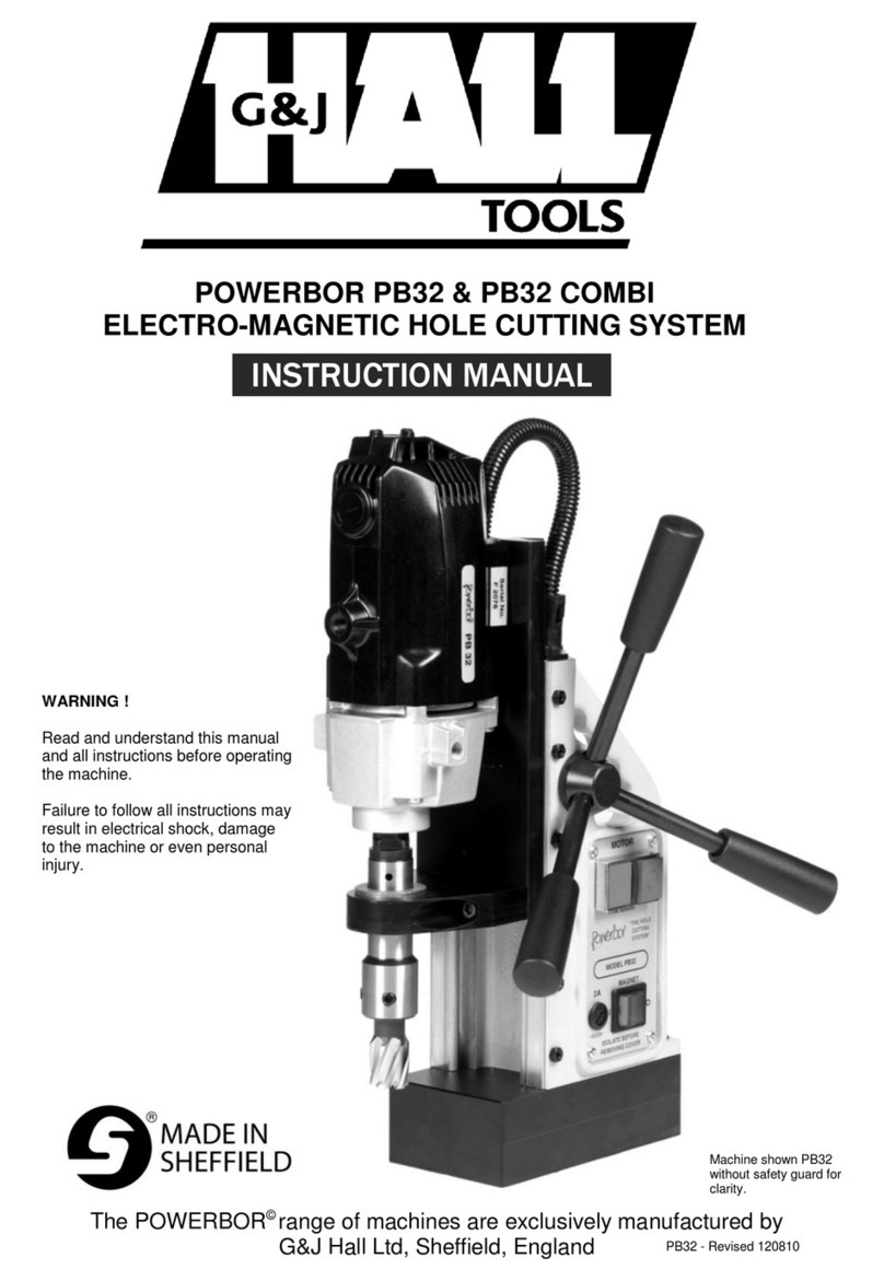 G&J Hall POWERBOR PB32 instruction manual
