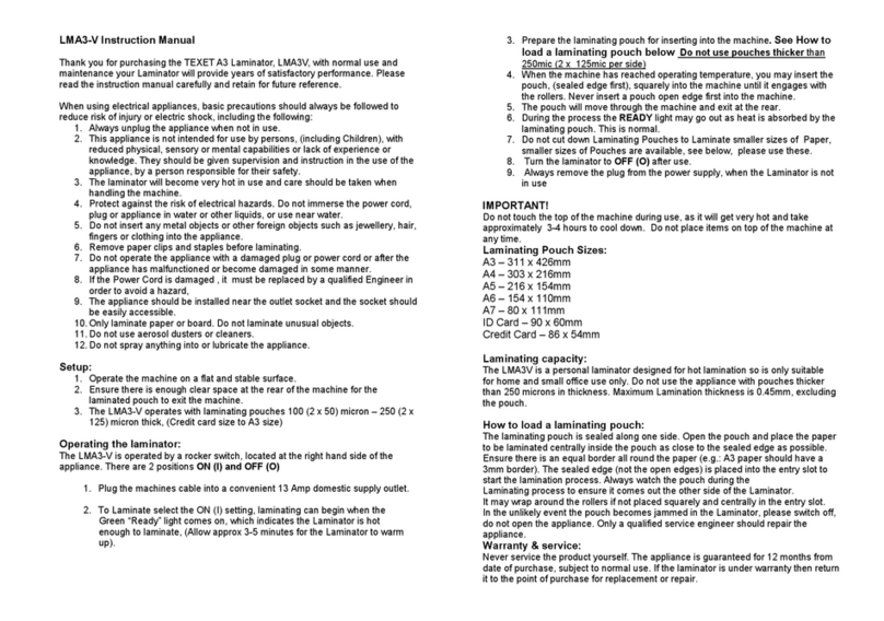 texet LMA3-V User manual