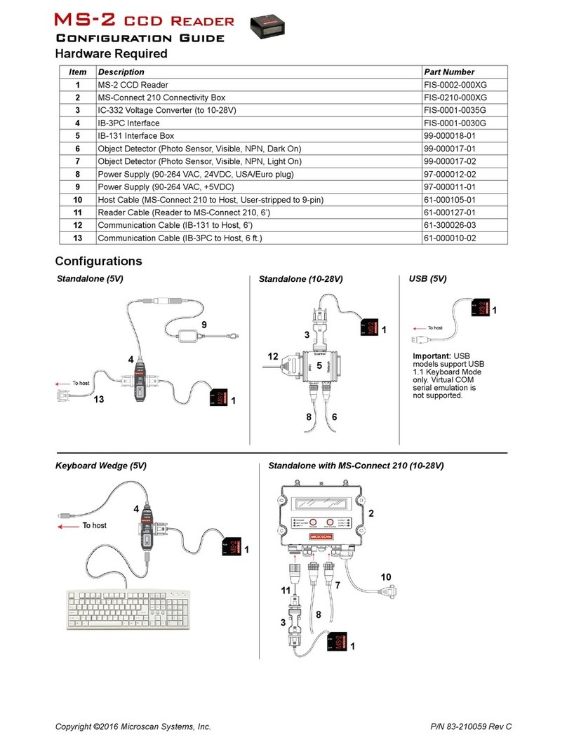 Microscan MS-2 Configuration guide