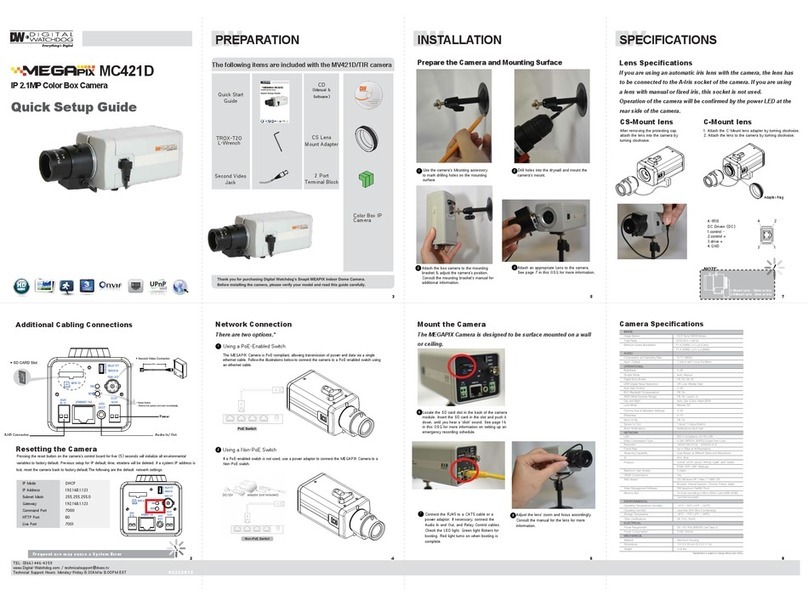Digital Watchdog MC421D quick start guide