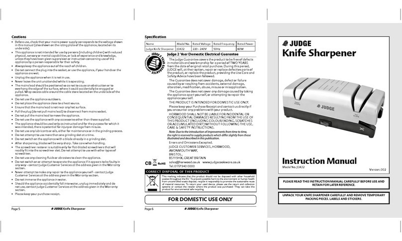 Judge JEA32 User manual
