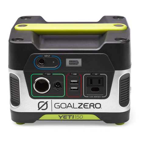 GOAL ZERO Yeti 150 User manual