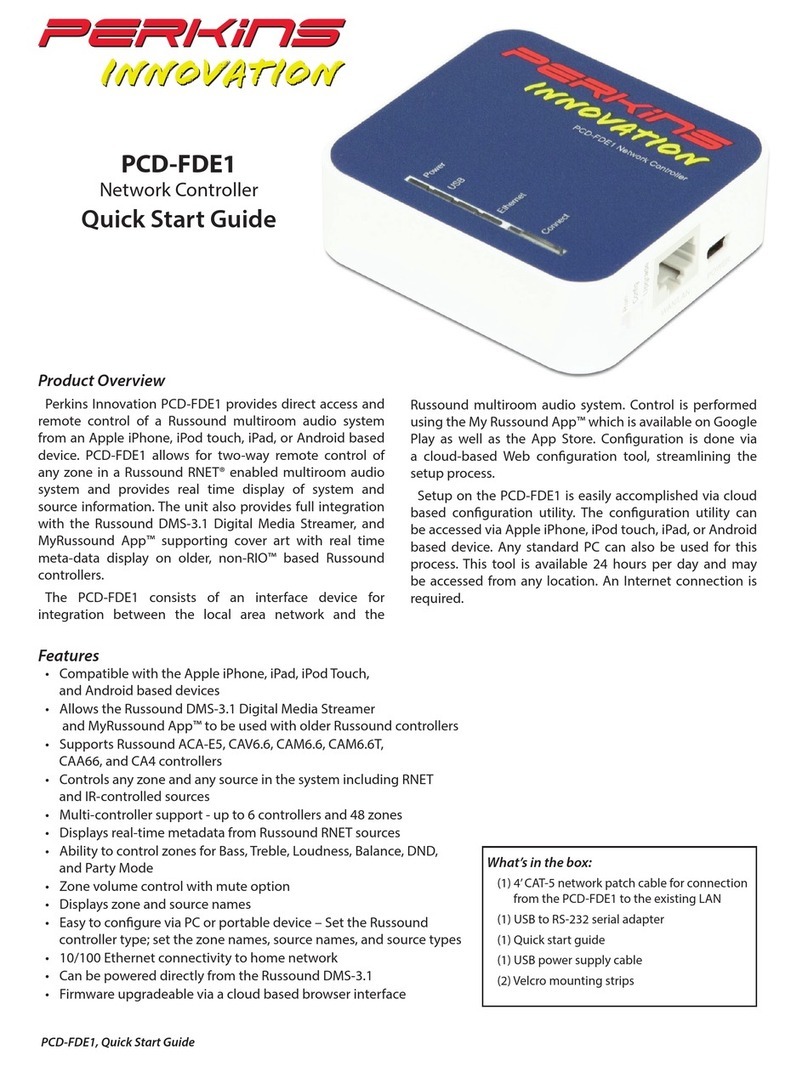 Perkins Innovation PCD-FDE1 quick start guide