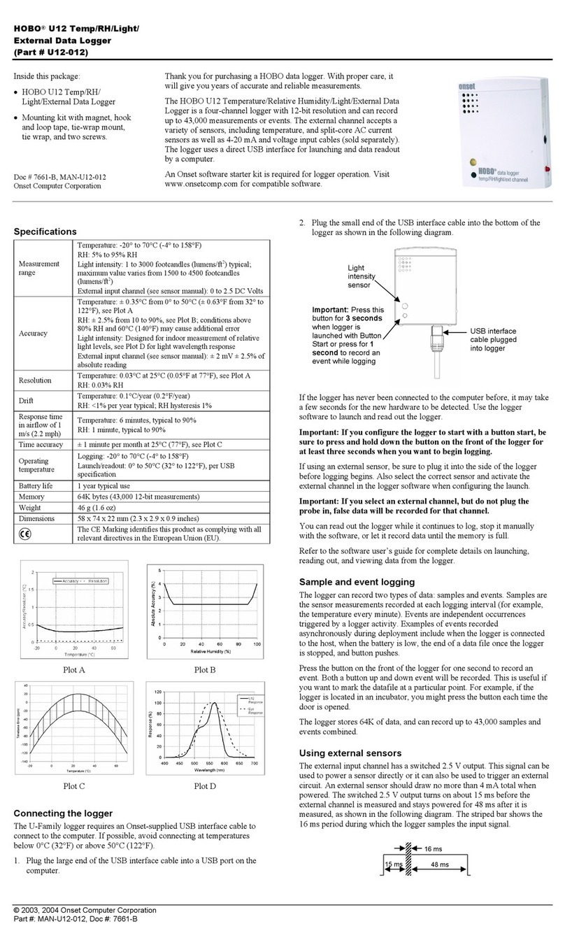 Onset Hobo U12 manual