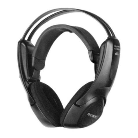 Sony MDR-RF940R User manual Sony MDR-RF940R User manual