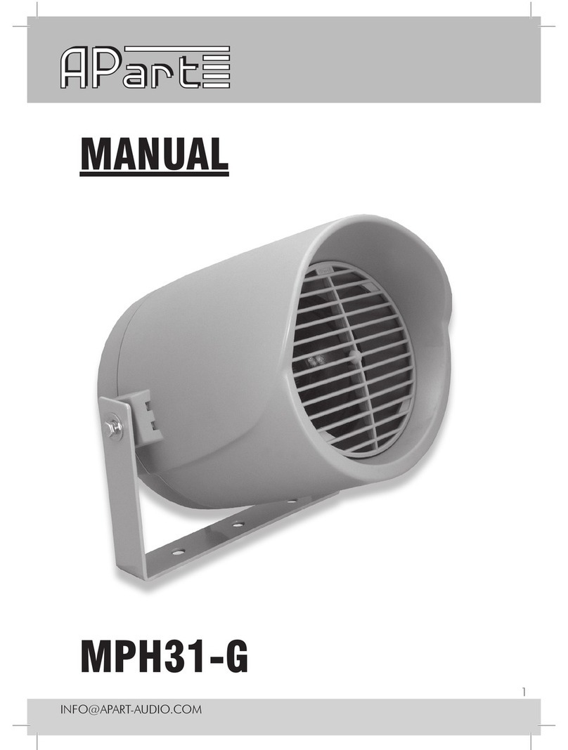 APART MPH31-G User manual