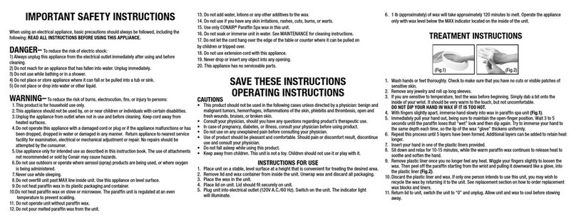 Conair True Glow User guide