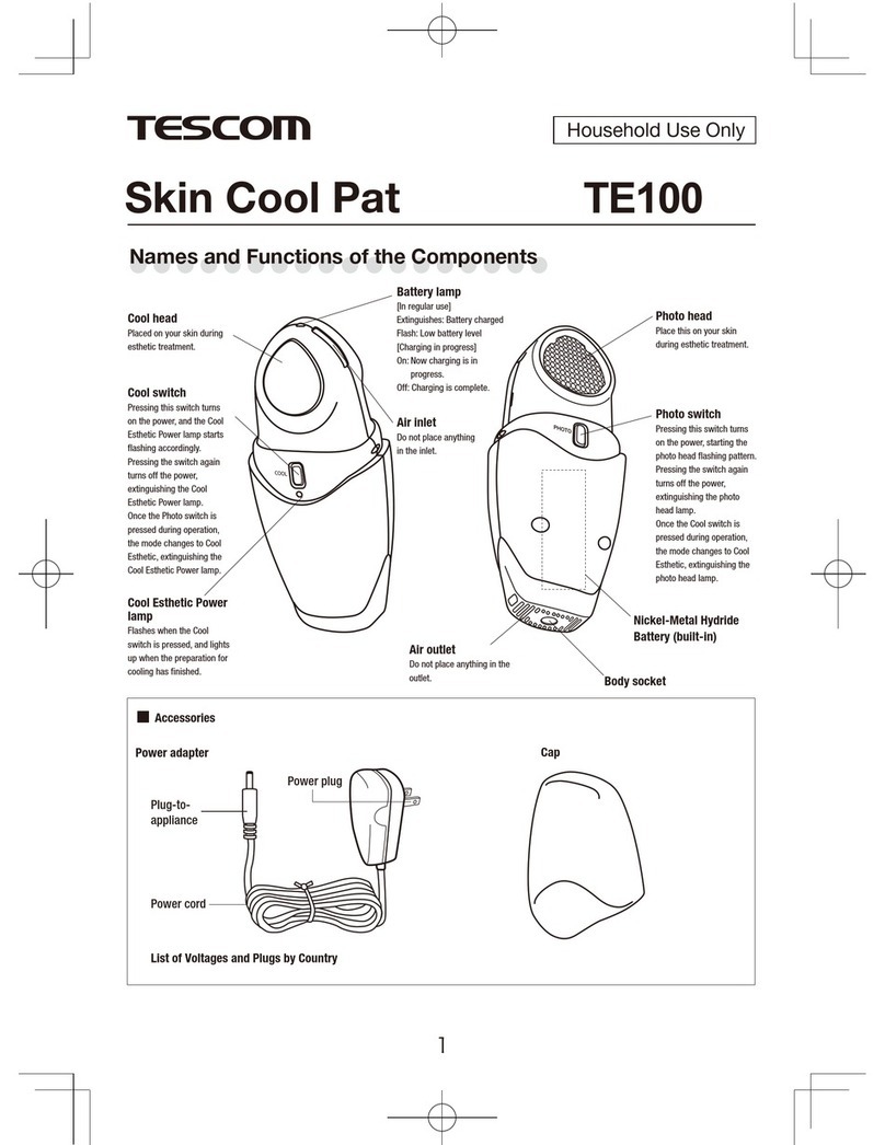 Tescom TE100 manual
