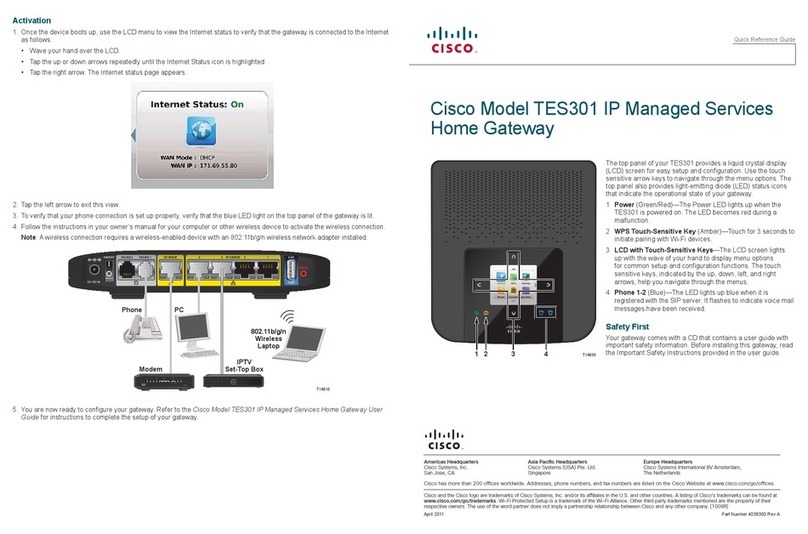 Cisco TES301 User manual