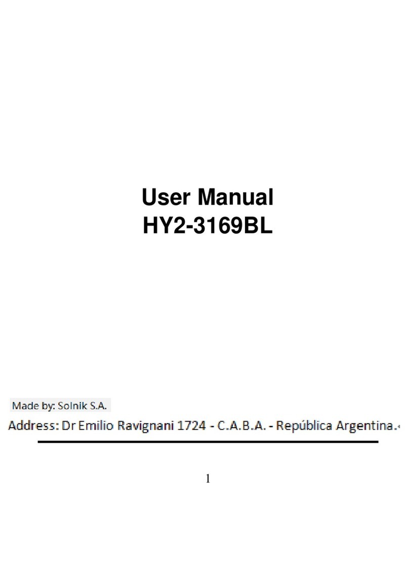 Hyundai HY2-3169BL User manual Hyundai HY2-3169BL User manual